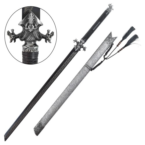TANG DYNASTY SWORD (SILVER/BLACK), Timeless Elegance